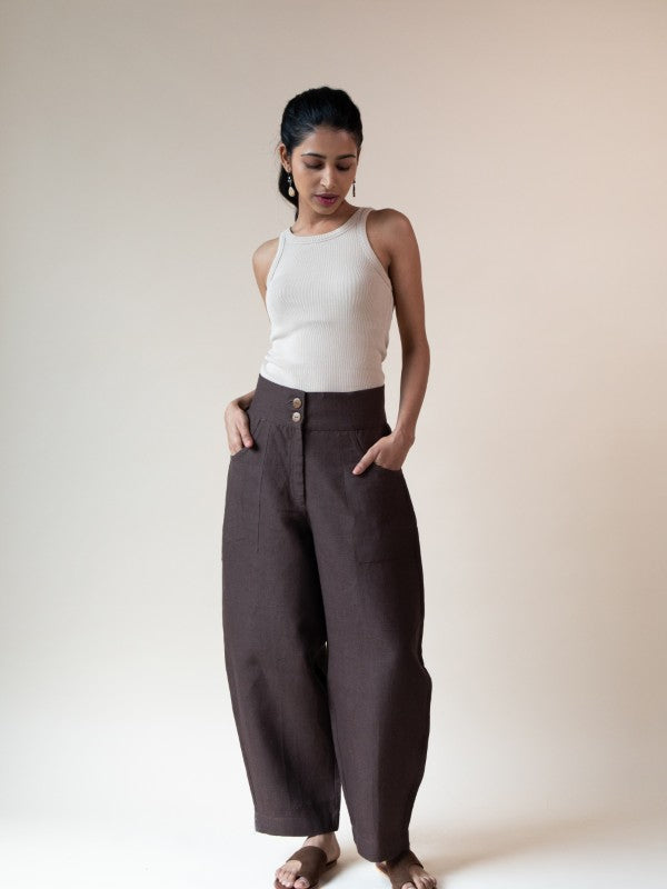 Shell Trousers (Chestnut)