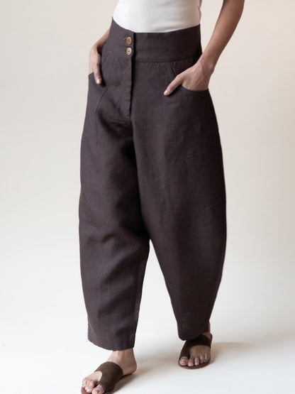 Shell Trousers (Chestnut)
