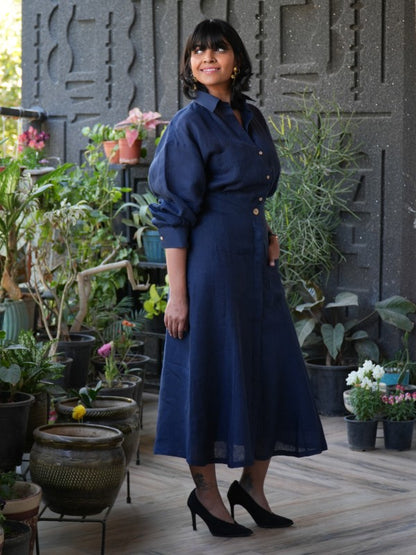 Blushing Meadow Skirt (Magpie Blue)