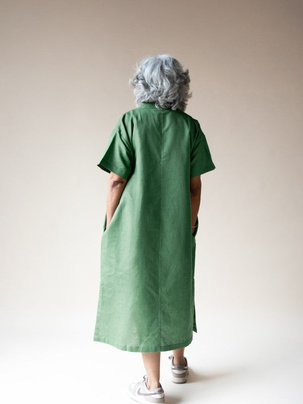 Wisteria Flow Dress (Fern)