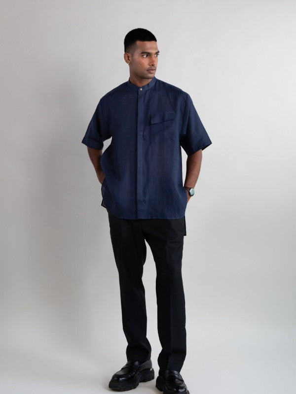 The Brook Shirt (Magpie Blue)