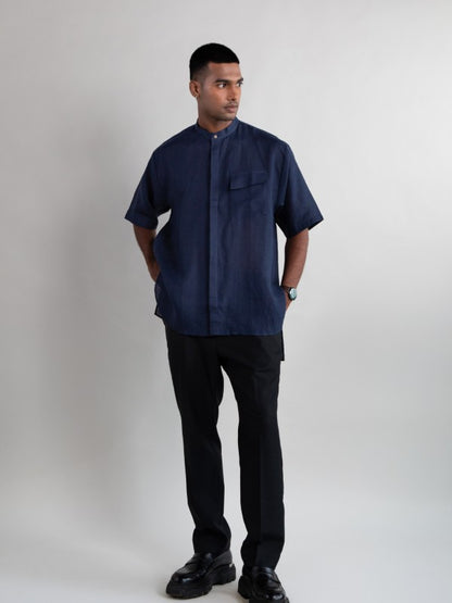 The Brook Shirt (Magpie Blue)