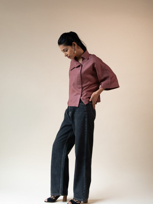 Twisted Vines Shirt (Forest Plum)