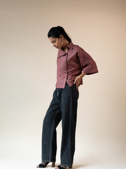 Twisted Vines Shirt (Forest Plum)