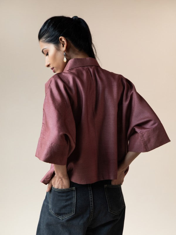 Twisted Vines Shirt (Forest Plum)
