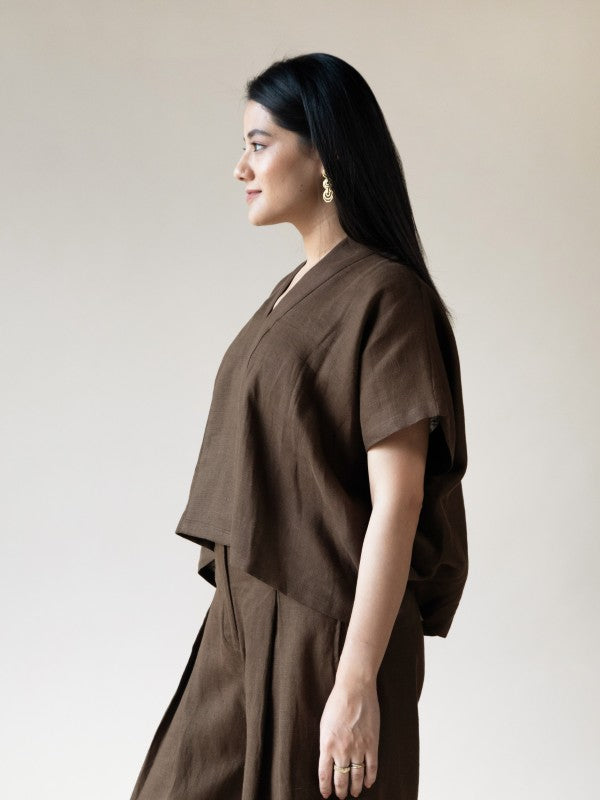 Lush Drape Top (Bark)