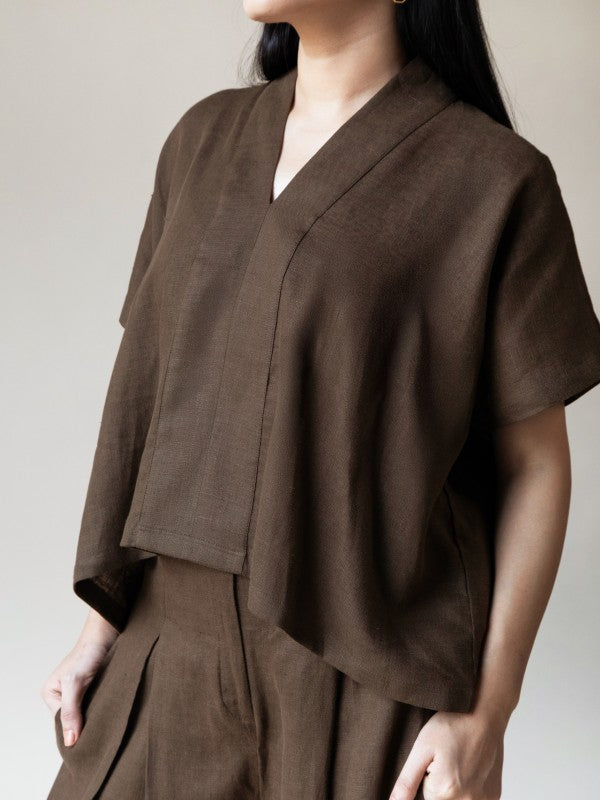 Lush Drape Top (Bark)
