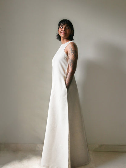 Rosewood Maxi Dress (Stone)