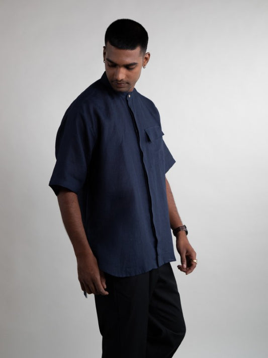 The Brook Shirt (Magpie Blue)