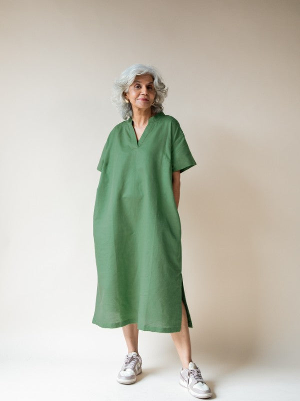 Wisteria Flow Dress (Fern)