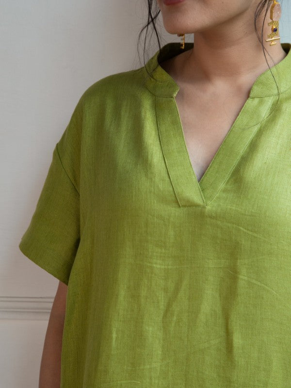Wisteria Flow Dress (Moss)
