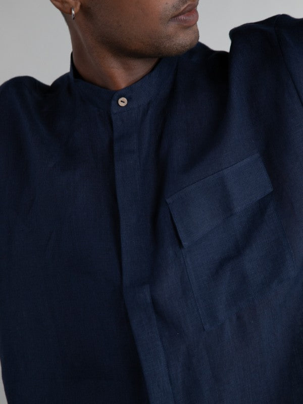 The Brook Shirt (Magpie Blue)