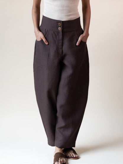 Shell Trousers (Chestnut)