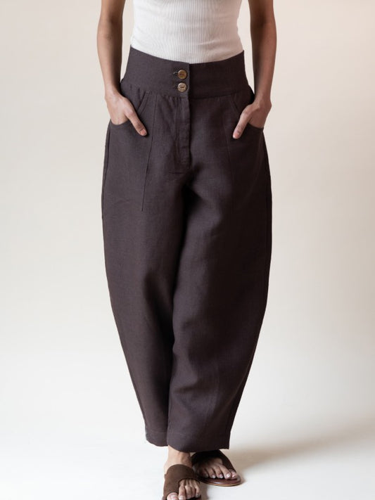 Shell Trousers (Chestnut)