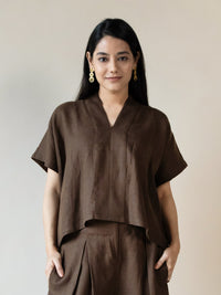 Lush Drape Top (Bark) - Image 1