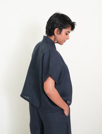 Lush Drape Top (Magpie Blue) - Image 3