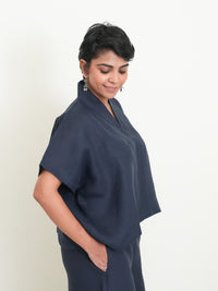 Lush Drape Top (Magpie Blue) - Image 4