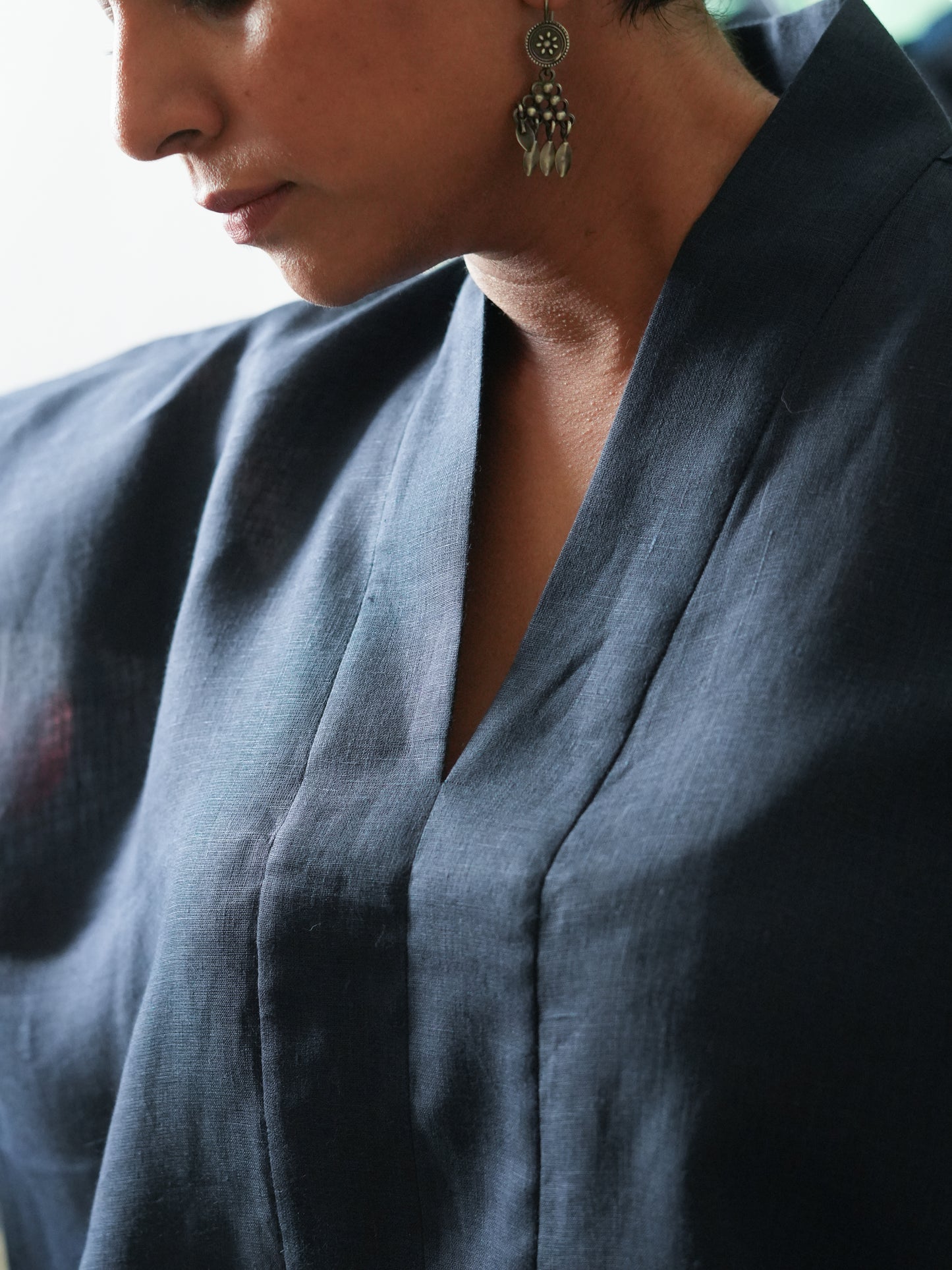 Lush Drape Top (Magpie Blue)