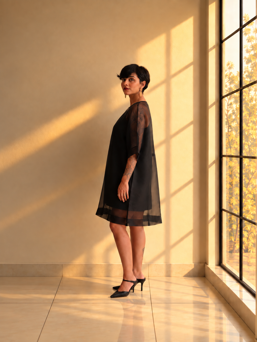 Misty Meadow Mini Dress (Midnight Eclipse)