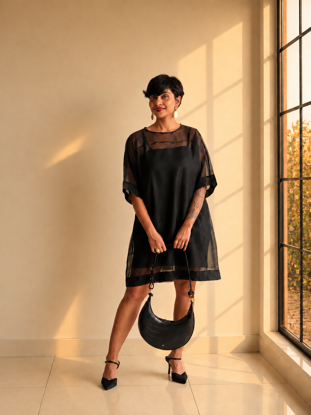 Misty Meadow Mini Dress (Midnight Eclipse)