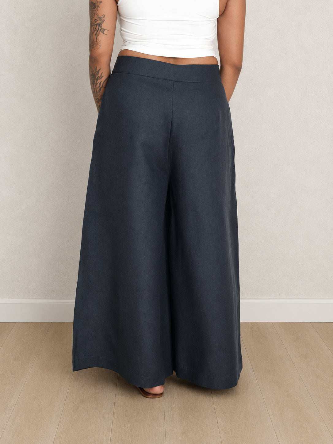 Shoreline Culotte (Magpie Blue)