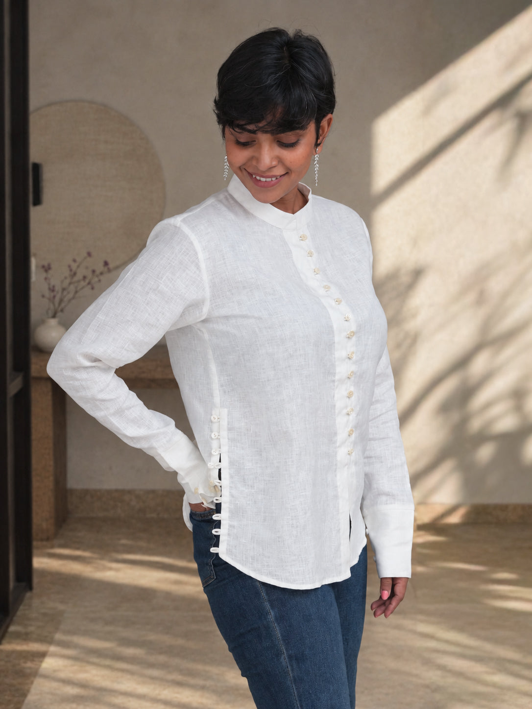 Trellis Shirt (Vanilla)